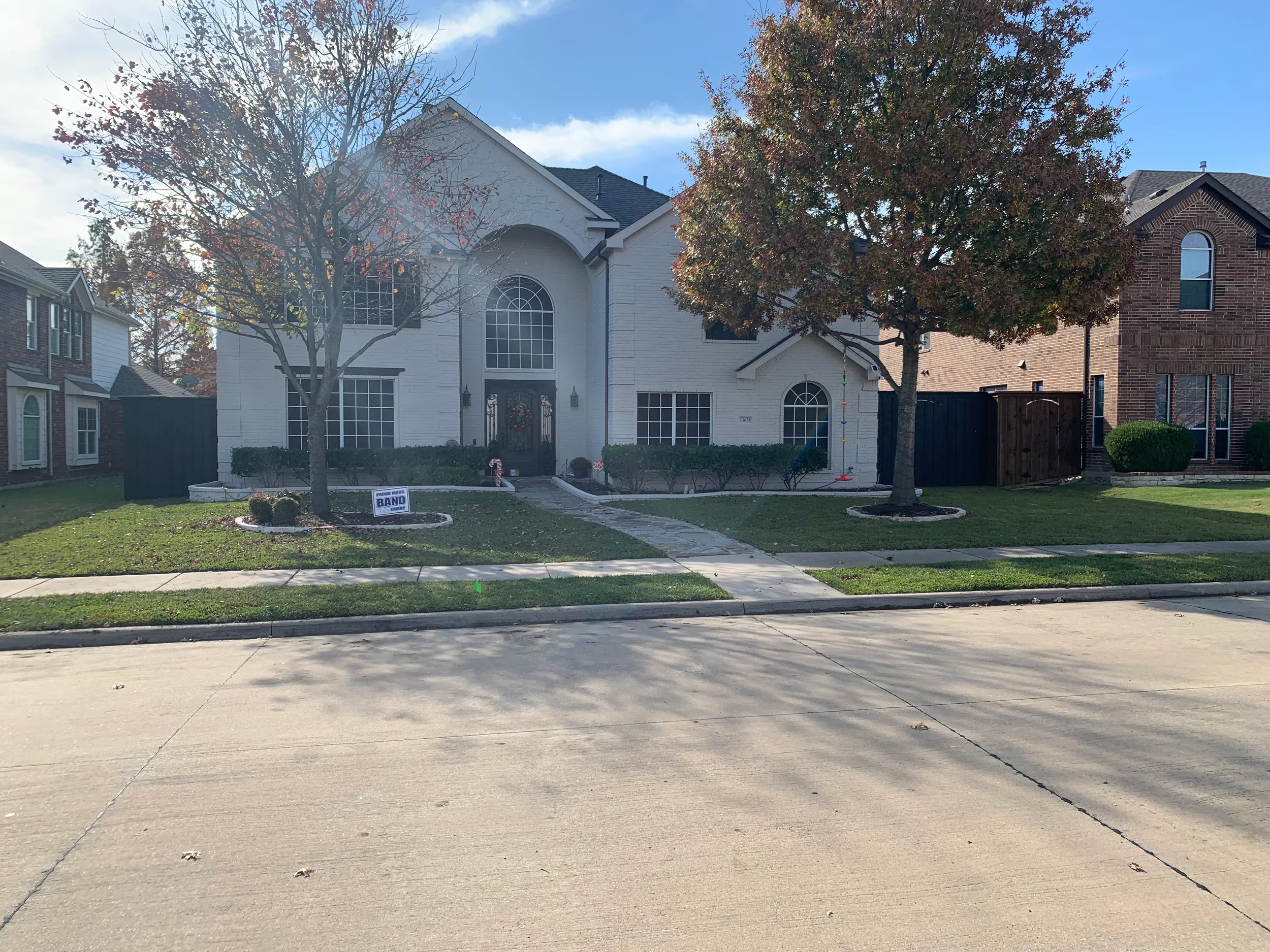 Healthy even lawn after professional sod installation